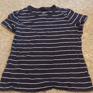 Navy and White Striped T-Shirt